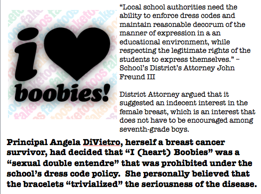 Supreme Court rejects “I Love Boobies!” bracelet case